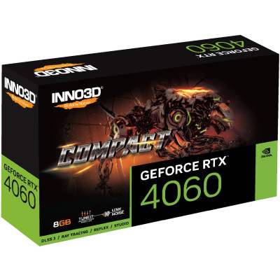 GeForce RTX4060 Inno3D Compact, 8GB GDDR6, 128bit, PCI Express 4.0 X8