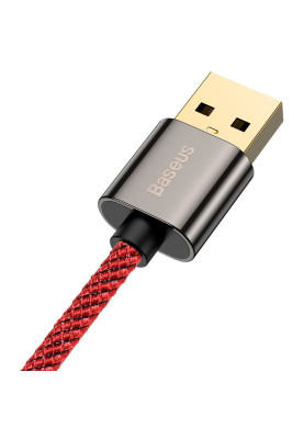Кабель USB3.1 AM-Type-C M, 2 м, 66W, 90° Червоний, Legend Series Elbow CATCS Baseus