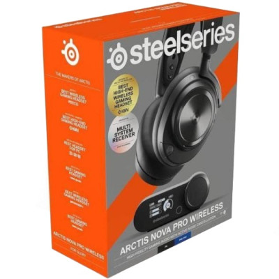 Ігрова гарнітура SteelSeries Arctis Nova Pro Wireless Black PC/PS/SW/MAC/MOB Ігрова гарнітура SteelSeries Arctis Nova Pro Wireless Black PC/PS/SW/MAC/MOB