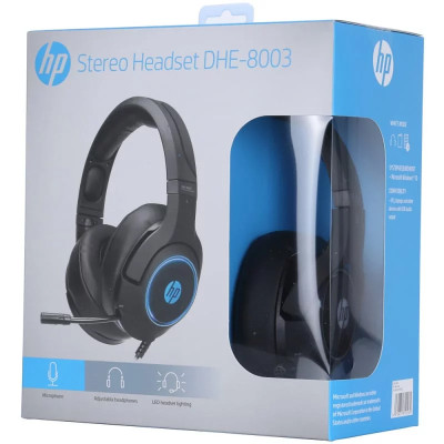 Навушники з мікрофоном HP DHE-8003 Gaming, 7.1 Sound, RGB USB Black