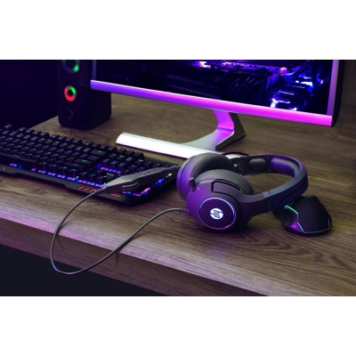 Навушники з мікрофоном HP DHE-8003 Gaming, 7.1 Sound, RGB USB Black