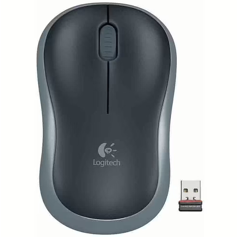 Мишка Logitech M185 бездротова, сіра