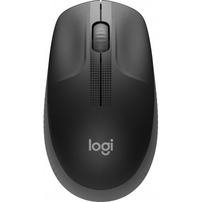 Мишка Logitech M190 бездротова, Full size, Charcoal