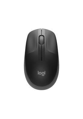 Мишка Logitech M190 бездротова, Full size, Charcoal