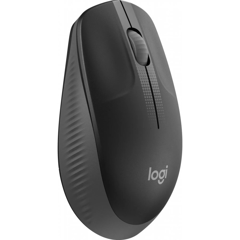 Мишка Logitech M190 бездротова, Full size, Charcoal