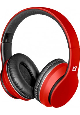 Навушники з мікрофоном Defender FreeMotion B580 Bluetooth, червоні