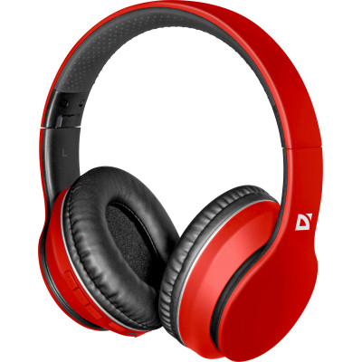 Навушники з мікрофоном Defender FreeMotion B580 Bluetooth, червоні