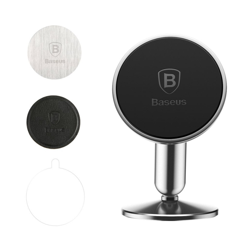Автомобільне кріплення для смартфона Magnetic Bullet An on-board (Клейка стрічка) Baseus Чорне
