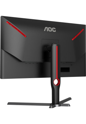 TFT 27" AOC U27G3X/BK, IPS, 160Гц, 1мс, 2хHDMI, 2хDP, HAS, Pivot, чорно-червоний