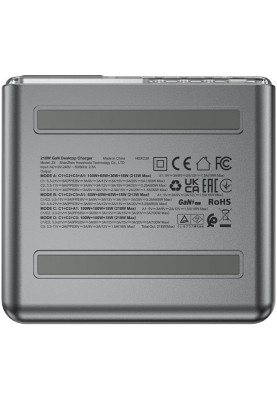 Зарядний пристрій 4xUSB 218W (3xUSB-C + USB-A) Gan Z4 Fast Charger Acefast