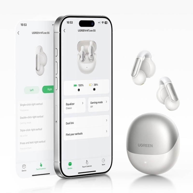 Навушники TWS UGREEN HiTune S5 Open Wearable (WS210) Білі