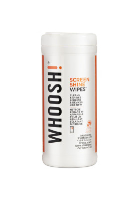 Набір для чищення Whoosh! 70 WIPES Серветки для очищення екрану 70шт з мікрофіброю 14см x14см BOX