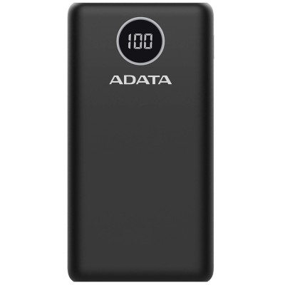 УМБ ADATA 20000 mAh 20W QC 3.0/PD 3.0 USB-C + USB2.0 чорна