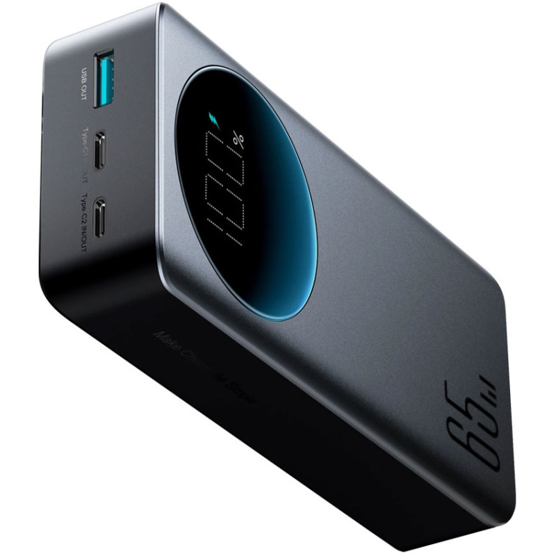 УМБ Joyroom 30000mAh 65W PD,QC3.0, USB-A, 2xUSB-C In/Out, Black