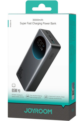 УМБ Joyroom 30000mAh 65W USB-A, 2xUSB-C In/Out,PD,QC3.0 Black
