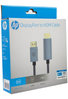 Кабель DisplayPort M - HDMI M 2.0 м, 4K (4090×2160) HP