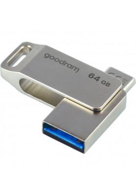 Пам'ять USB Flash GoodRAM 64GB USB 3.2 ODA3 Metal, Retail