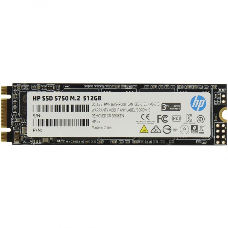 SSD 512Gb HP S750 M.2 2280 SATA III 3D NAND TLC