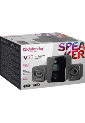 Акустична система 2.1 Defender V12, 11Вт USB