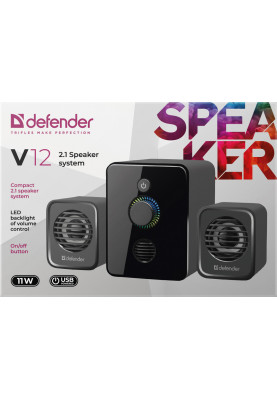 Акустична система 2.1 Defender V12, 11Вт USB