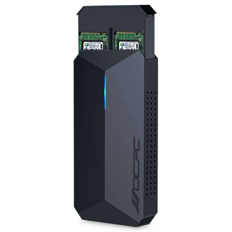 Зовнішня кишеня для SSD M.2 PCIe OCPC AZURRO DUO