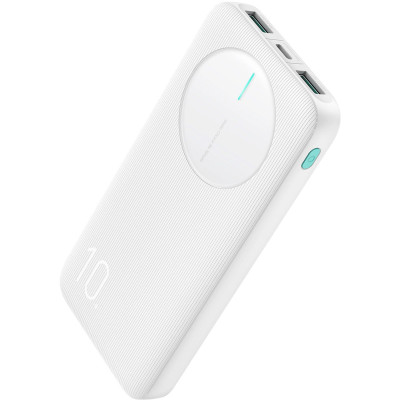 УМБ Joyroom 10000mAh 12W QC, 2xUSB-A, USB-C In/Out White УМБ Joyroom 10000mAh 12W QC, 2xUSB-A, USB-C In/Out White