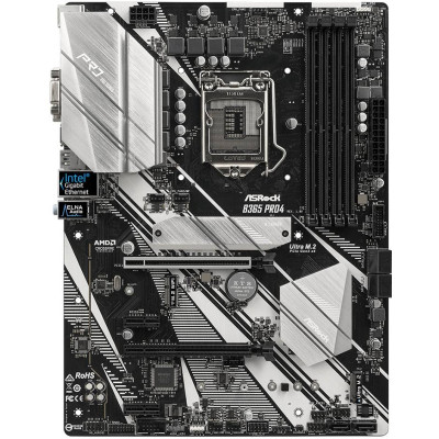ASRock B365 PRO4/REF (1151/B365, 4*DDR4, 2xPCIex16,2xPCIex1,2xM.2,6xSATAІІІ, GLan, ATX)