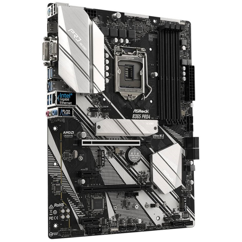 ASRock B365 PRO4/REF (1151/B365, 4*DDR4, 2xPCIex16,2xPCIex1,2xM.2,6xSATAІІІ, GLan, ATX)