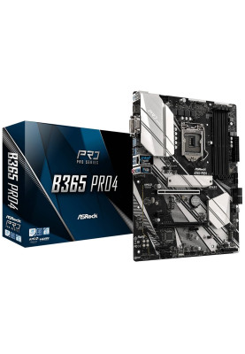 ASRock B365 PRO4/REF (1151/B365, 4*DDR4, 2xPCIex16,2xPCIex1,2xM.2,6xSATAІІІ, GLan, ATX)