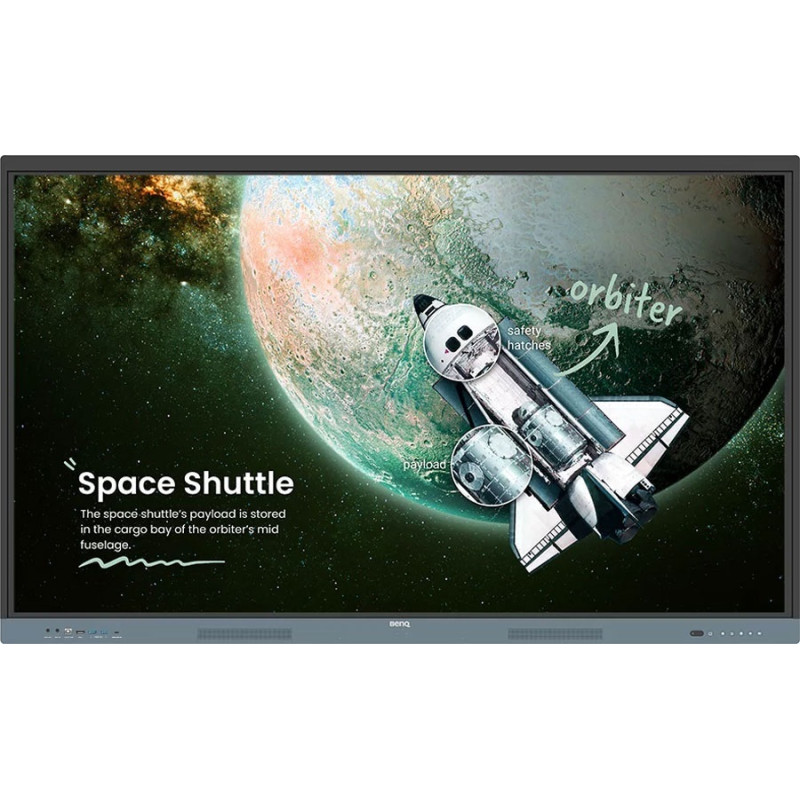 Інтерактивна панель 75" BenQ RE7504, IPS, UHD, колонки, чорна