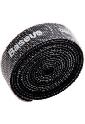 Органайзер проводів BASEUS COLOURFUL CIRCLE VELCRO STRAP 1M, Чорний (ACMGT-E01)