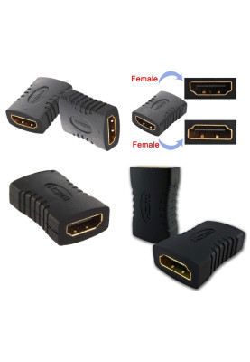 Перехідник HDMI AF <--> AF чорний