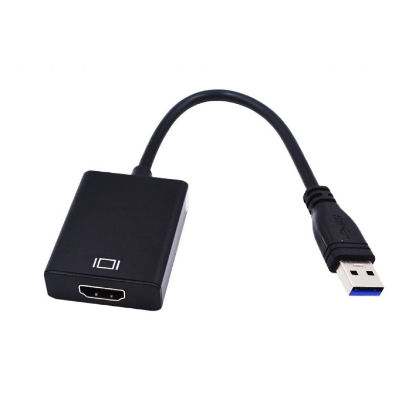 Перехідник USB 3.0 AM --> HDMI AF кабель 20см