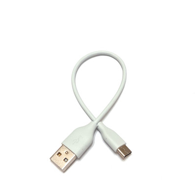 Кабель для Power Bank USB AM-USB3.1 Type-C 2.4А 20см, білий
