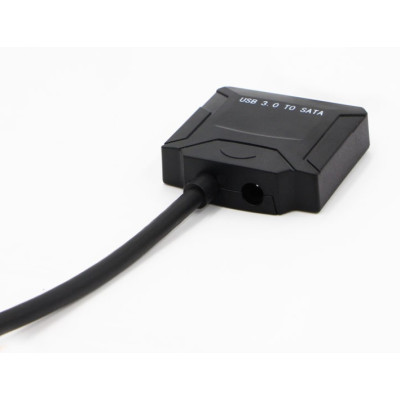 Перехідник USB 3.0 Type-A --> SATA III (F) 2.5"/3.5" 7+15pin з БЖ, чорний Перехідник USB 3.0 Type-A --> SATA III (F) 2.5"/3.5" 7+15pin з БЖ, чорний