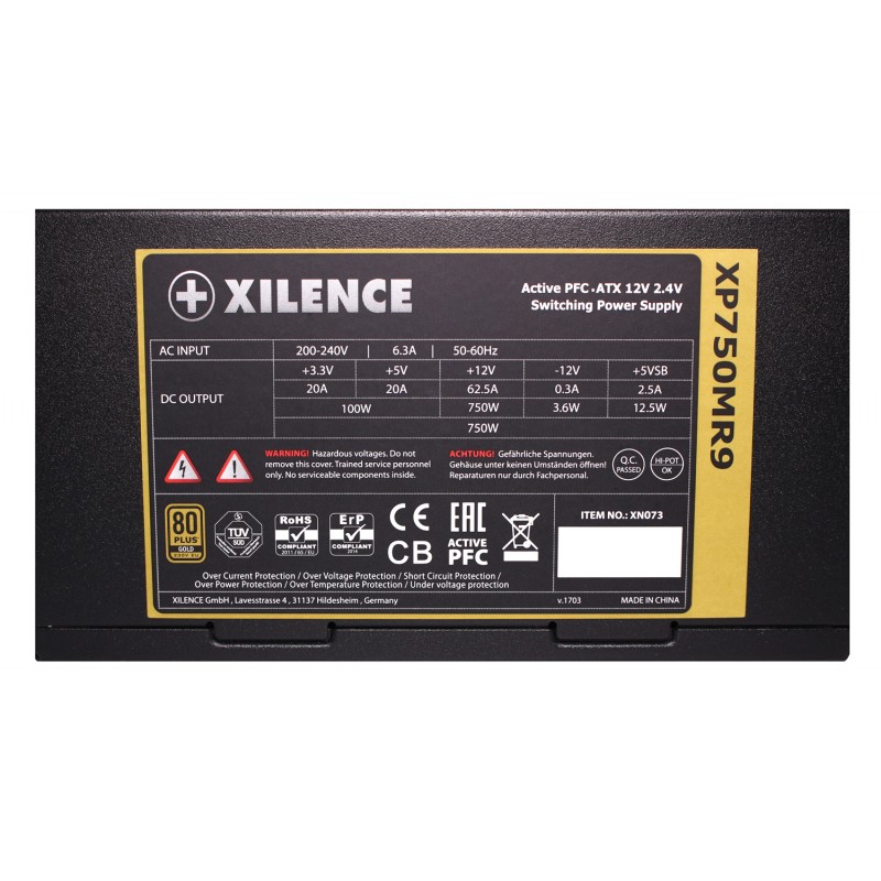 БЖ 750W Xilence XP750MR9 Performance X 80+ Gold, 135mm, Modular, Retail Box