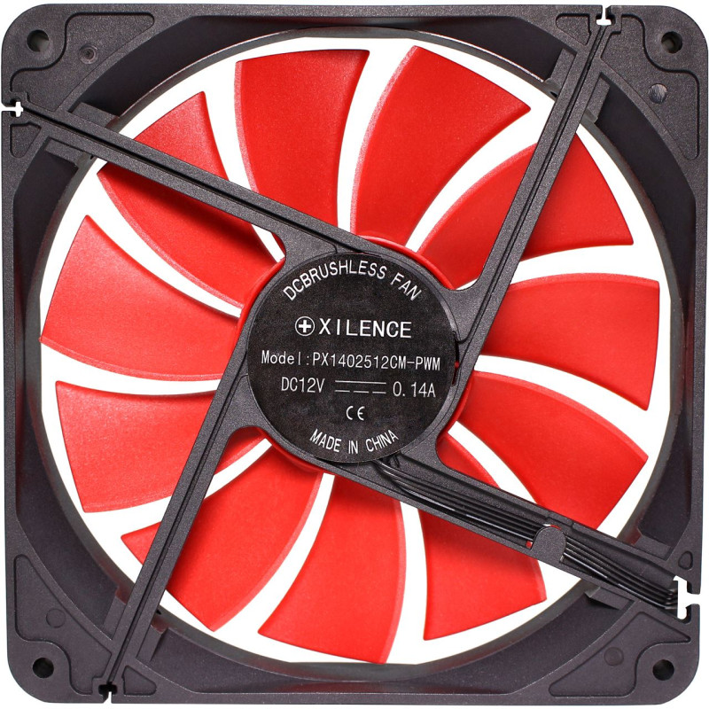 Вентилятор для корпуса 140mm Xilence XPF140.R.PWM Red/Black, Retail Box