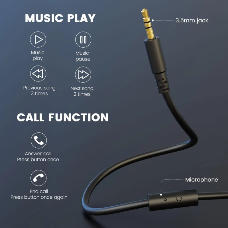 Гарнітура OneOdio Studio Hifi, 3,5мм/6,35мм, Black