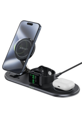Зарядний пристрій Wireless QI 3in1 15W E19 Qi2 Acefast