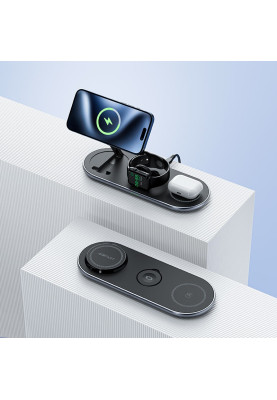 Зарядний пристрій Wireless QI 3in1 15W E19 Qi2 Acefast