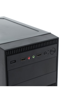 Корпус Casecom GN-1718 500W-120mm USB 3.0 mATX, Black