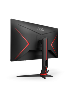 TFT 27" AOC 27G2SAE/BK, VA, 165Гц, VGA, HDMIx2, DP, колонки, чорний з червоним