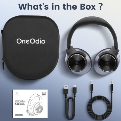 Гарнітура OneOdio A10, Bluetooth+3,5мм Black