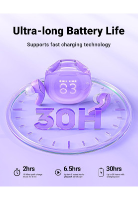 Навушники TWS Acefast T9 grape purple
