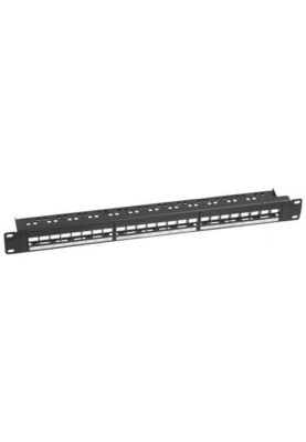 Патч-панель 19", 24xRJ45, UTP, Cat.5e, 1U, Krone&110 dual IDC, з організатором кабеля