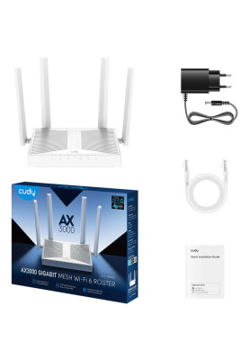 Маршрутизатор Cudy WR3000E, AX3000 Gigabit Wi-Fi 6 Mesh Router