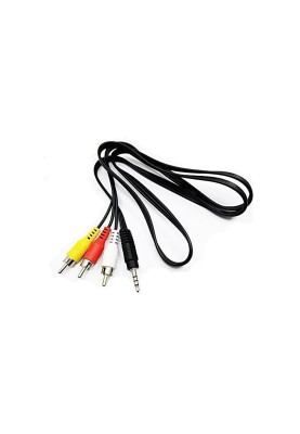 Кабель аудіо/відео Jack 3.5mm M -> 3 x RCA M, 3.0м