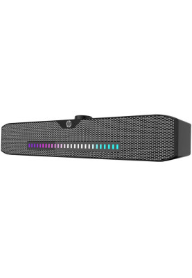 Акустична система 2.0 HP DHS-4200, Bluetooth, 3,5мм+USB, 6Вт, Sound Bar LED RGB, Black