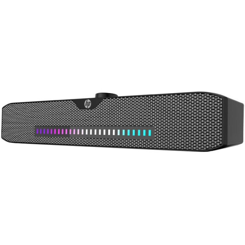 Акустична система 2.0 HP DHS-4200, Bluetooth, 3,5мм+USB, 6Вт, Sound Bar LED RGB, Black