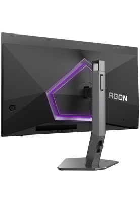 TFT 27" AOC AG276QZD2, QD-OLED QHD 2K, 240Гц, 0,03мс, 2xHDMI, 2xDP, USB-hub, HAS, Pivot, чорно-сірий